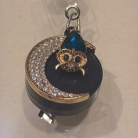 Elegant Gold and Blue Moon Scorpion Badge Extender / Clip BRAND NEW! - Picture 1 of 8